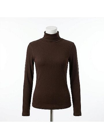L'Agence Aja Turtleneck Top in Coffee Bean (view 1)