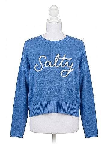 Z Supply Sienna Salty Sweater in Marina (view 1)