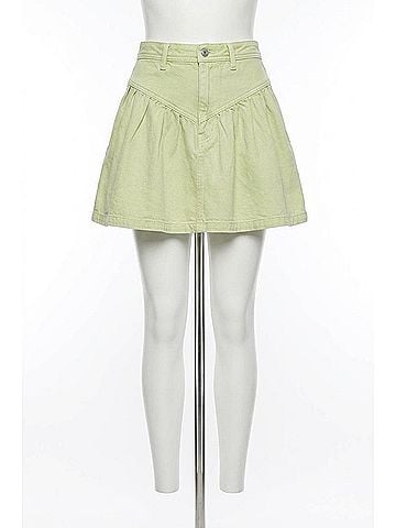 Rolla's Leonie Mini Skirt in Pistachio (view 1)