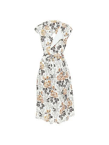 Victoria Beckham Victoria Beckham floral print cut open back belted dress (view 1)