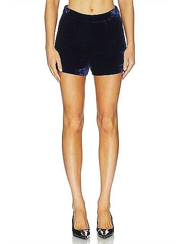 L'Agence Ashton Velvet Short in Midnight (view 2)