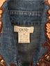Cache Solid Blue Brown Denim Jacket Size XS - photo 3