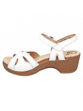 Dansko Women's Season Full Grain Sandal in White (view 2)