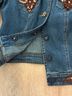 Cache Solid Blue Brown Denim Jacket Size XS - photo 6