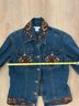 Cache Solid Blue Brown Denim Jacket Size XS - photo 7