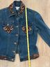 Cache Solid Blue Brown Denim Jacket Size XS - photo 8