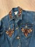 Cache Solid Blue Brown Denim Jacket Size XS - photo 5