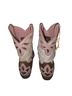 Junk Gypsy 100% Leather Pink Silver Brown Boots Size 7 1/2 - photo 2