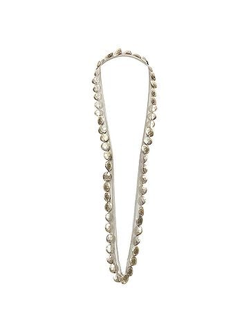 Lanvin Lanvin Alber Elbaz hammered coins mesh ribbon embellished long necklace (view 1)