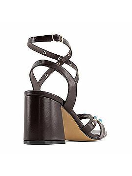 Andrea Women's Ankle-Strap Heeled Sandals in Dark Brown (view 2)