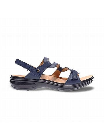 Revere Women's Emerald Adjustable Sandal in Blue French (view 1)