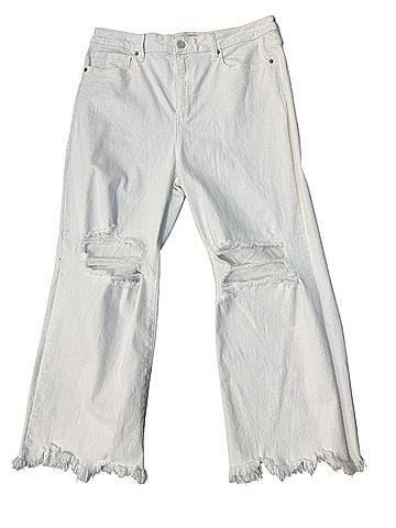SNEAK PEEK Women's High Rise Crop Jean in White (view 2)