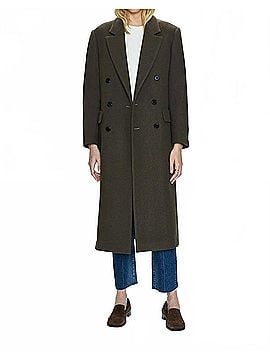 Pistola Prescott Double Breasted Wool Coat in Caper (view 2)
