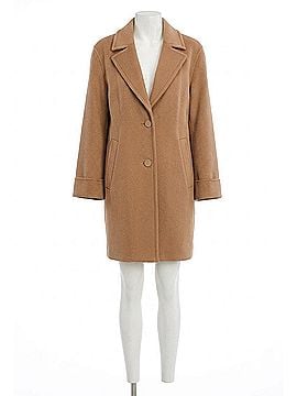 Tahari Double-Faced Soft Wool Topper Coat in Camel (view 1)