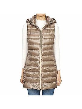 Herno Padded Puffer Vest in Platinum (view 2)