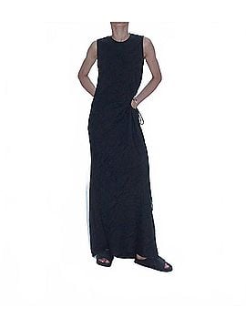 Nomia Gathered Cutout Maxi Dress in Black (view 2)