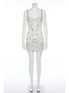 Majorelle Zaly Embellished Dress in White &amp; Blue (view 1)