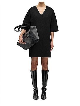 Samsoe Samsoe Salula Mini Dress in Black (view 2)