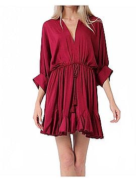 AaKaa Seraphine Mini Dress in Red (view 2)