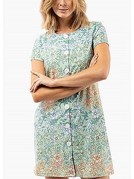 SMITH & QUINN Agnes Mini Dress in Basil Daisy (view 2)