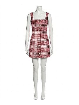 French Connection Scarlett Plaid Mini Dress in Red (view 1)