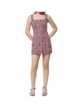 French Connection Scarlett Plaid Mini Dress in Red (view 2)