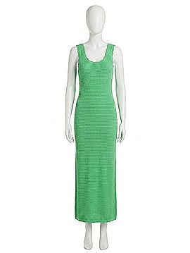 Kivari Martina Maxi Knit Dress in Green (view 1)