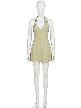 SNDYS. Oskar Mini Dress in Pear (view 1)