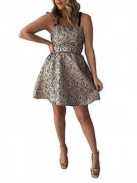 Sincerely Ours Kaiya Mini Dress in Zebra Jacquard (view 2)