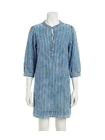 Michael Stars Leanne Mini Dress in Indigo Stripe (view 1)