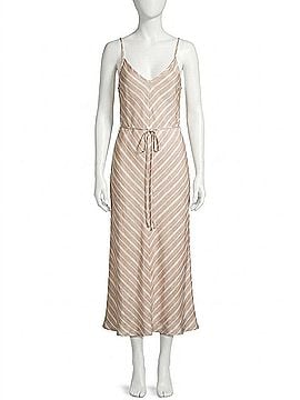 Fifteen Twenty Cami Midi Dress in Khaki (view 1)