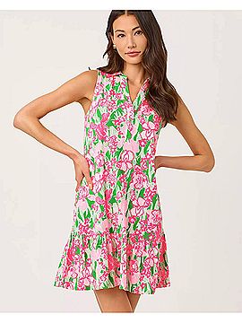 Lilly Pulitzer Riegan Dress in Putting Green Hannah (view 2)