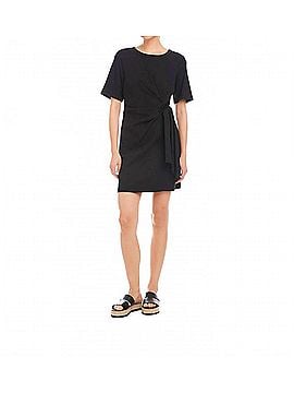 Fifteen Twenty Diana Side-Knot Dress in Black (view 2)
