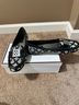 Coach Graphic Black White Flats Size 7 - photo 3