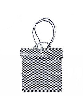 Lolas Collection Women's Medium Braided Checkered Backpack in Blue (view 1)
