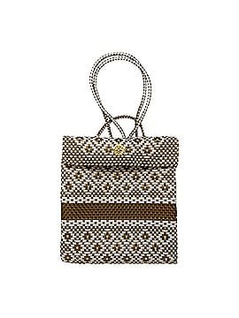 Lolas Collection Women's Small Woven Striped Aztec Backpack in Gold (view 1)