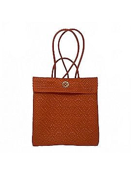 Lolas Collection Women's Medium Braided Backpack in Orange (view 1)