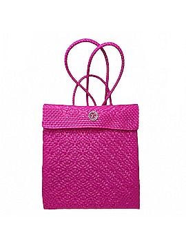 Lolas Collection Women's Medium Recycled Woven Backpack in Pink (view 1)
