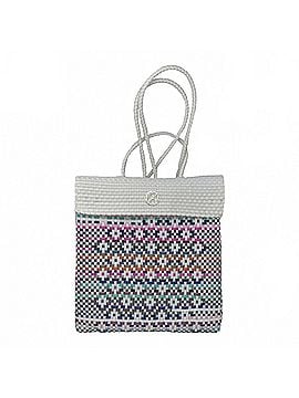 Lolas Collection Women's Medium Woven Patterned Backpack in White/Pink (view 1)