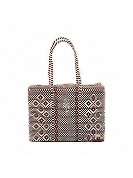 Lolas Collection Women's Signature Handmade Travel Case Bag in Burgundy/Beige (view 1)