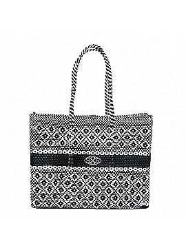 Lolas Collection Women's Travel Handmade Aztec Stripe Tote Bag With Clutch in Black/White (view 1)