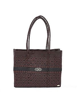 Lolas Collection Women's Travel Handmade Aztec Stripe Tote Bag With Clutch in Black/Burgundy (view 1)