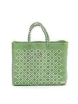 Lolas Collection Women's Travel Handmade Aztec Tote Bag With Clutch in Green (view 1)