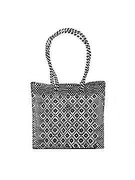 Lolas Collection Women's Medium Handmade Aztec Regular Strap Tote Bag in Black/White (view 1)