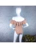 Topshop Stripes Multi Color One Piece Swimsuit Size 10 - photo 4