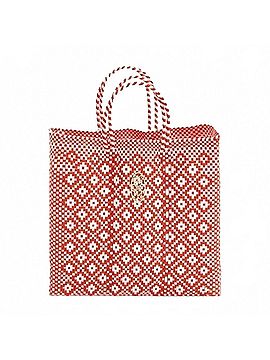 Lolas Collection Women's Medium Handmade Aztec Regular Strap Tote Bag in Orange (view 1)