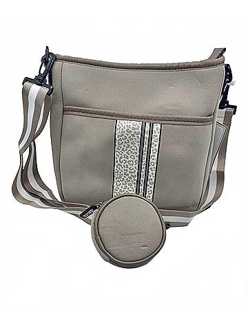 JEN & CO. Women's Dru Crossbody Bag in Cheetah Taupe (view 1)