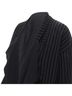 Comme des Garçons 100% Wool Gray Comme Des Garcons striped wool draped jacket Size 12 - photo 2
