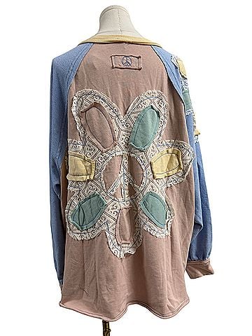 Blue Velvet Long Sleeve Button-Down Shirt (view 2)