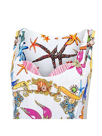 Versace Versace Runway Tresor De La Mer starfish corset flounce dress (view 2)